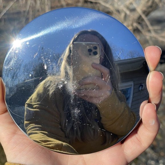 4 1/2" Chrome Plated CLOCK PARTS Pendulum Bob 20th C. VINTAGE - Picture 5 of 14